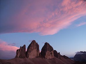 Three Peaks in the Dolomites